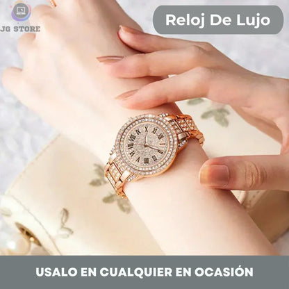 Luxora Reloj de lujo + Brazalete de Diamantes