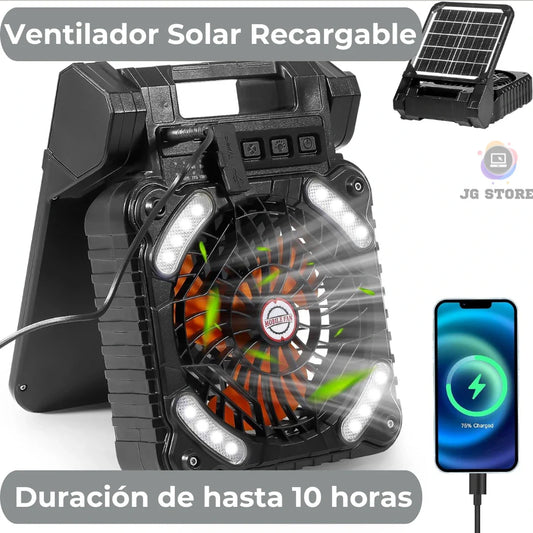 AeroSun Ventilador solar recargable