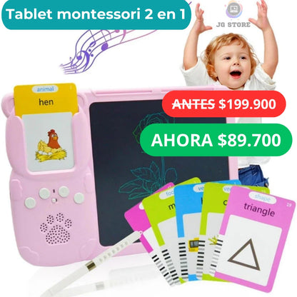 PequeBilingüe™ Tablet Montessori 2 en 1 + Regalo Especial