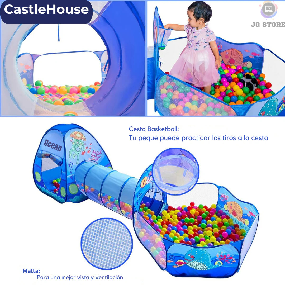 CastleHouse™ Carpa Tunel 3 en 1 + Regalo Especial