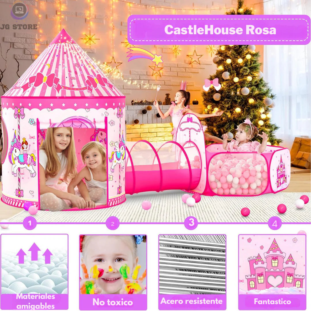 CastleHouse™ Carpa Tunel 3 en 1 + Regalo Especial