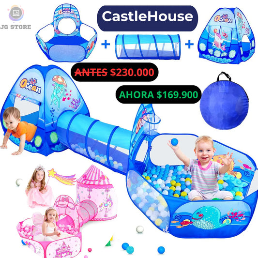 CastleHouse™ Carpa Tunel 3 en 1 + Regalo Especial